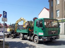 Abtransport der alten Straße
Holzmarkt Bautzen